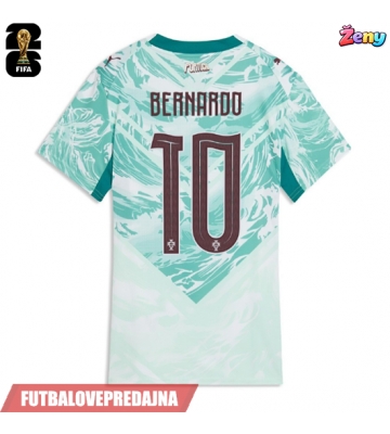 Lacne Ženy Futbalové dres Portugalsko Bernardo Silva #10 MS 2026 Krátky Rukáv - Preč